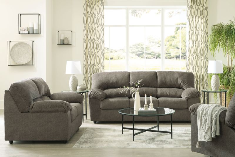 Norlou - Flannel - 3 Pc. - Sofa, Loveseat, Rocker Recliner