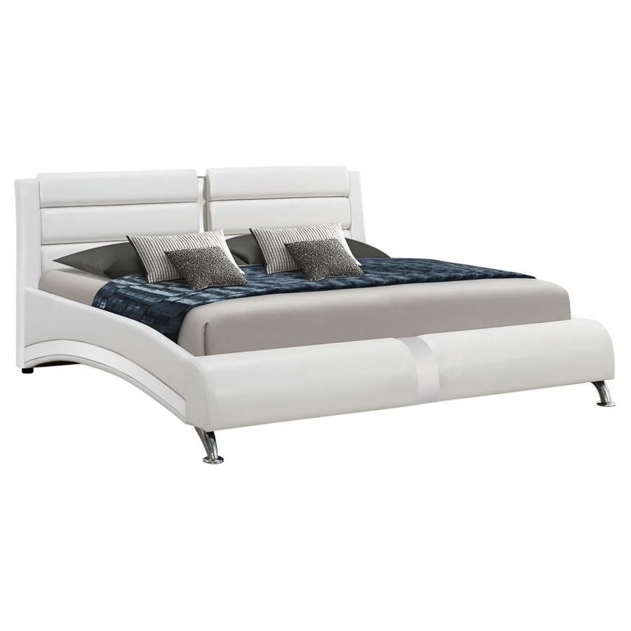 Jeremaine - Eastern King Upholstered Bed - White