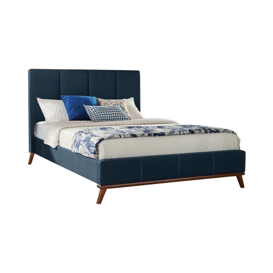 Charity - Queen Upholstered Bed - Blue