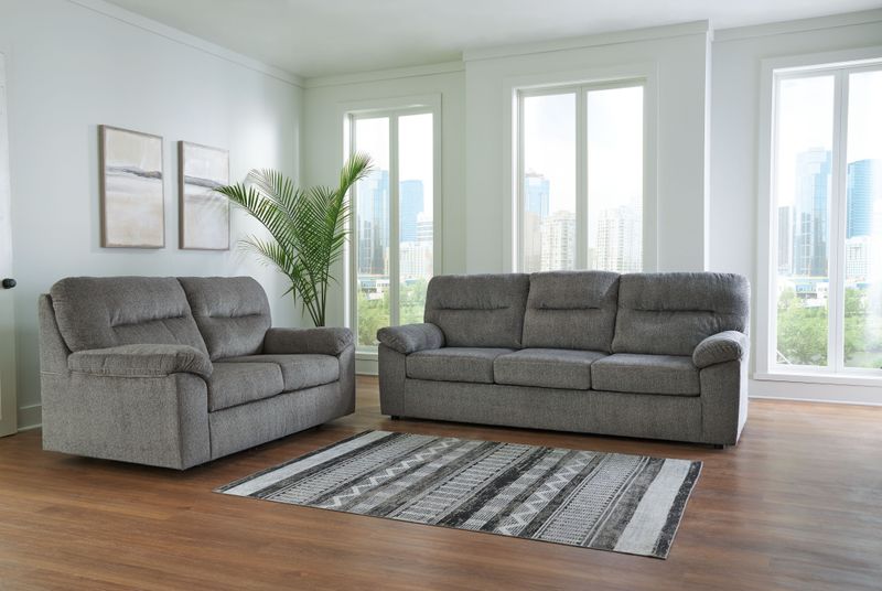 Bindura - Mineral - 2 Pc. - Sofa With Drop Down Table, Loveseat