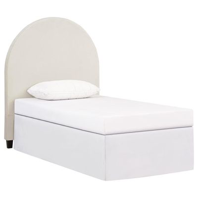 June - Upholstered Arched Twin Headboard - Ivory