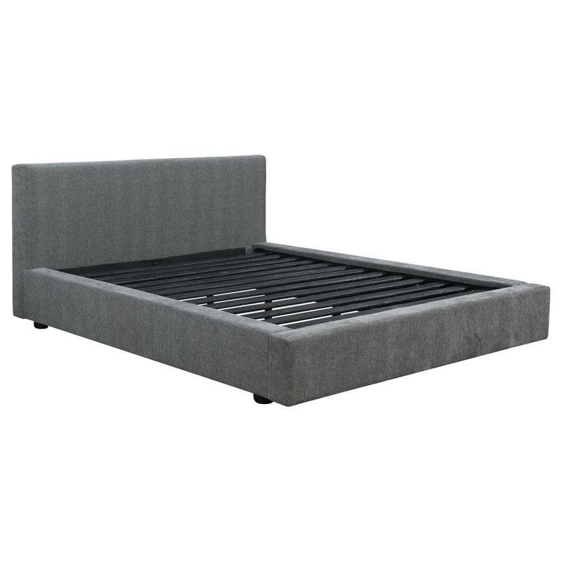 Gregory - Full Upholstered Platform Bed - Graphite