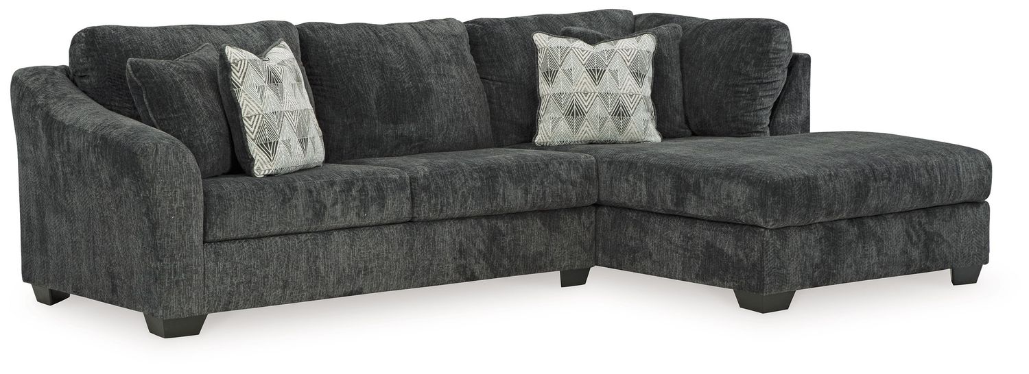 Biddeford - Ebony - 2-Piece Sectional With Raf Corner Chaise