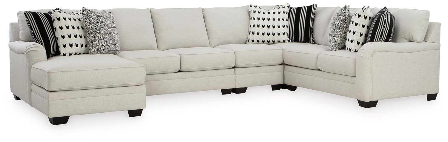 Huntsworth - Dove Gray - 5-Piece Sectional With Laf Corner Chaise