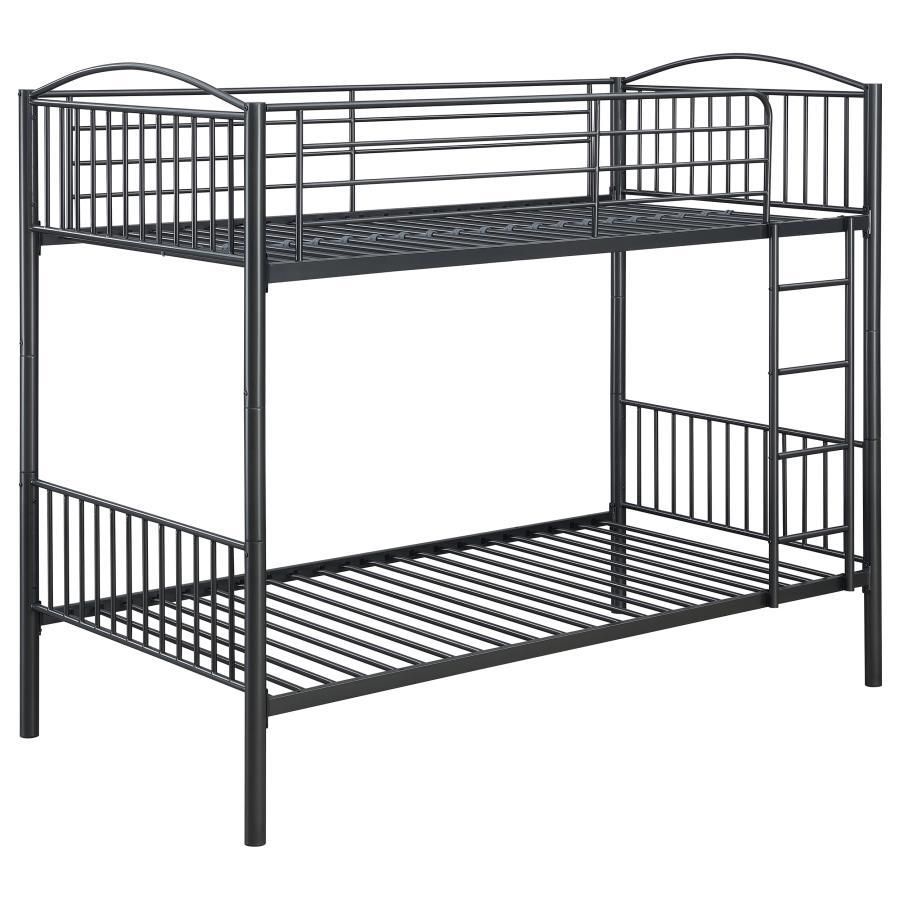 Anson - Twin Over Twin Bunk Bed With Ladder