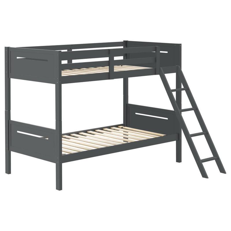 Littleton - Twin Over Twin Bunk Bed - Gray