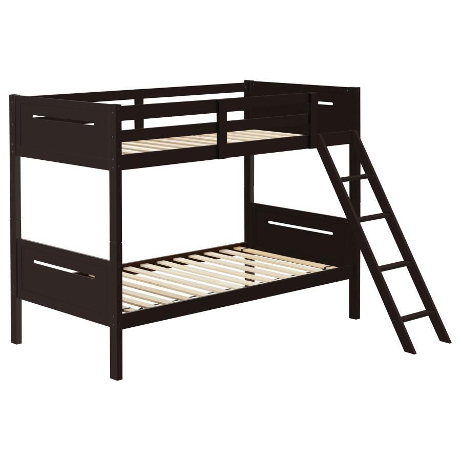 Littleton - Twin Over Twin Bunk Bed - Espresso