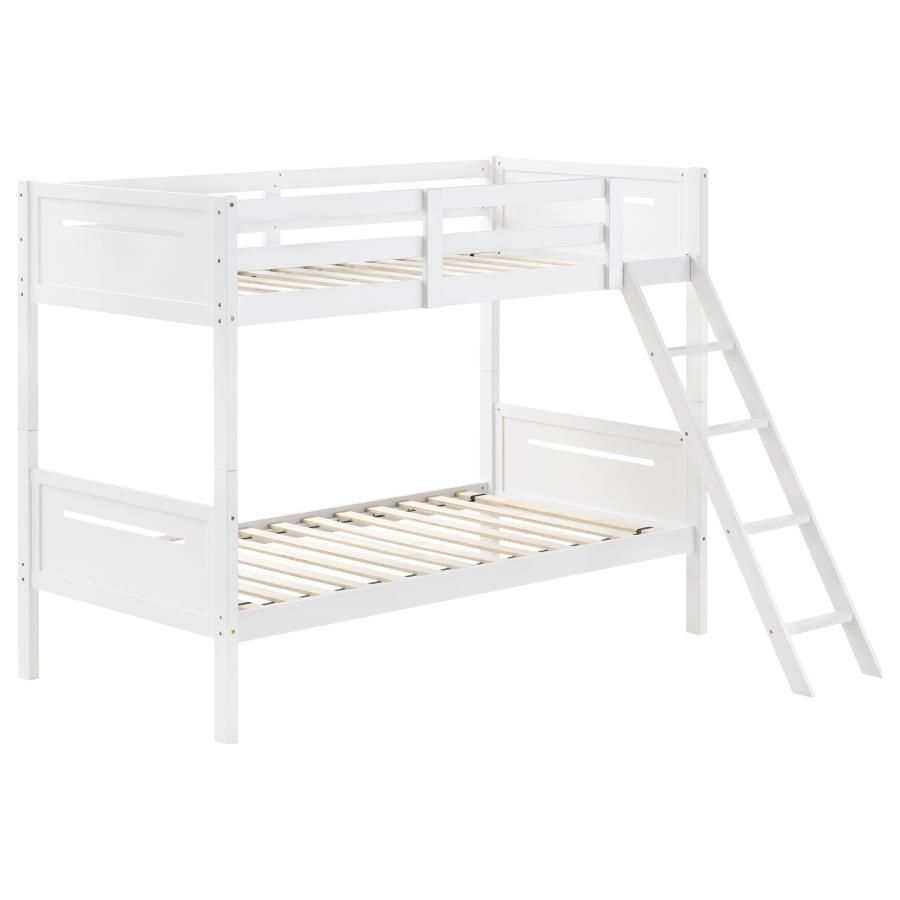 Littleton - Twin Over Twin Bunk Bed - White