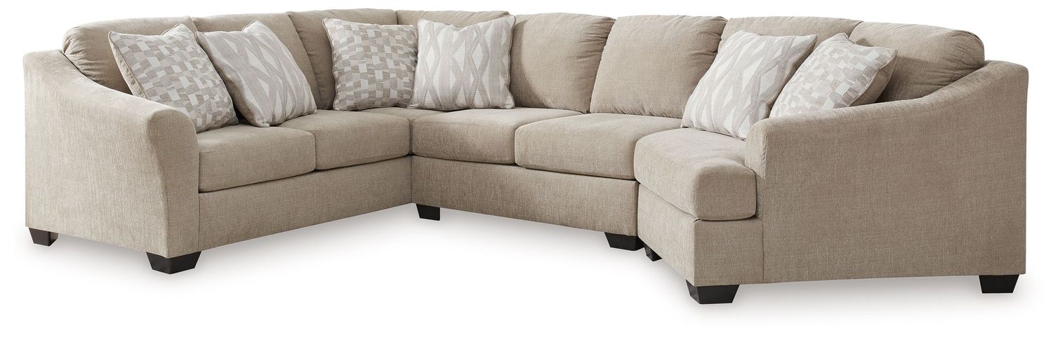 Brogan Bay - Cork - 3-Piece Sectional With Raf Cuddler