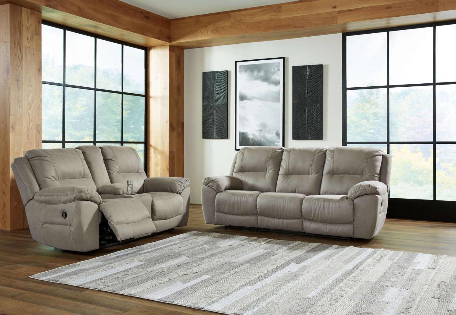 Next-gen Gaucho - Putty - 2 Pc. - Reclining Sofa, Loveseat