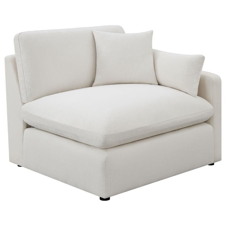 Hobson - Sloped Track Arms RAF Chair - Off-White