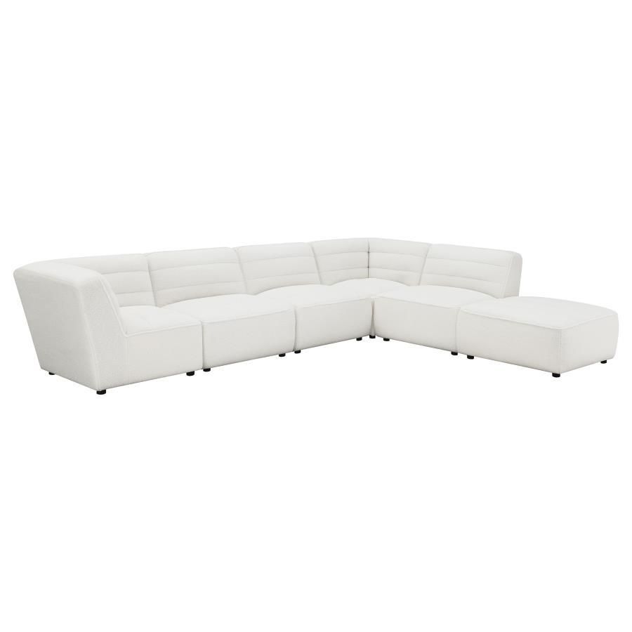 Sunny - 6 Piece Upholstered Sectional - Natural