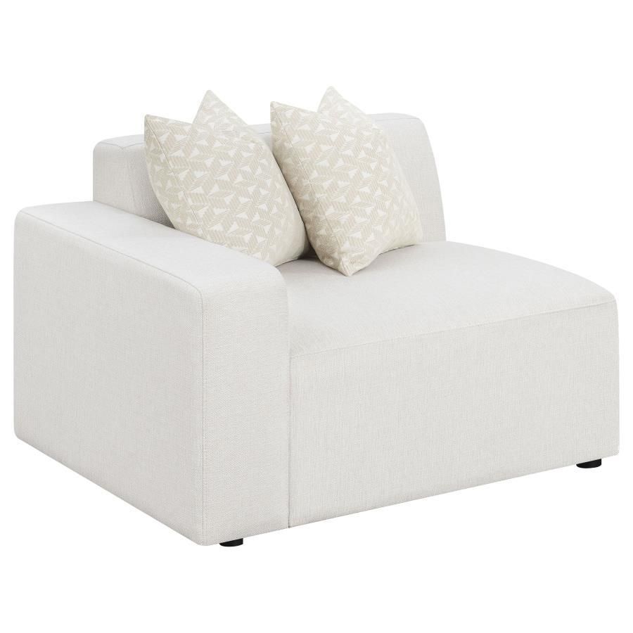 Freddie - Upholstered Tight Back LAF Chair - Pearl