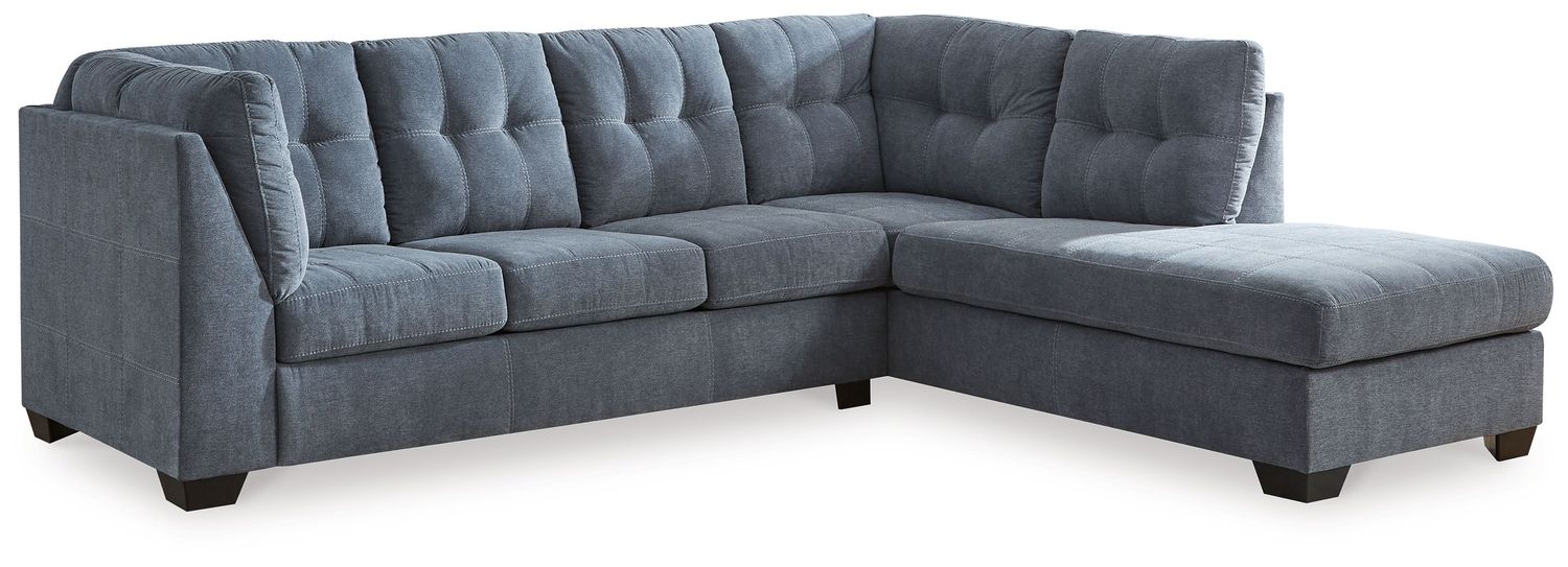 Marleton - Denim - 2-Piece Sectional With Raf Corner Chaise