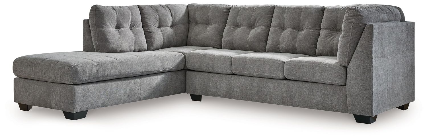 Marleton - Gray - 2-Piece Sectional With Laf Corner Chaise