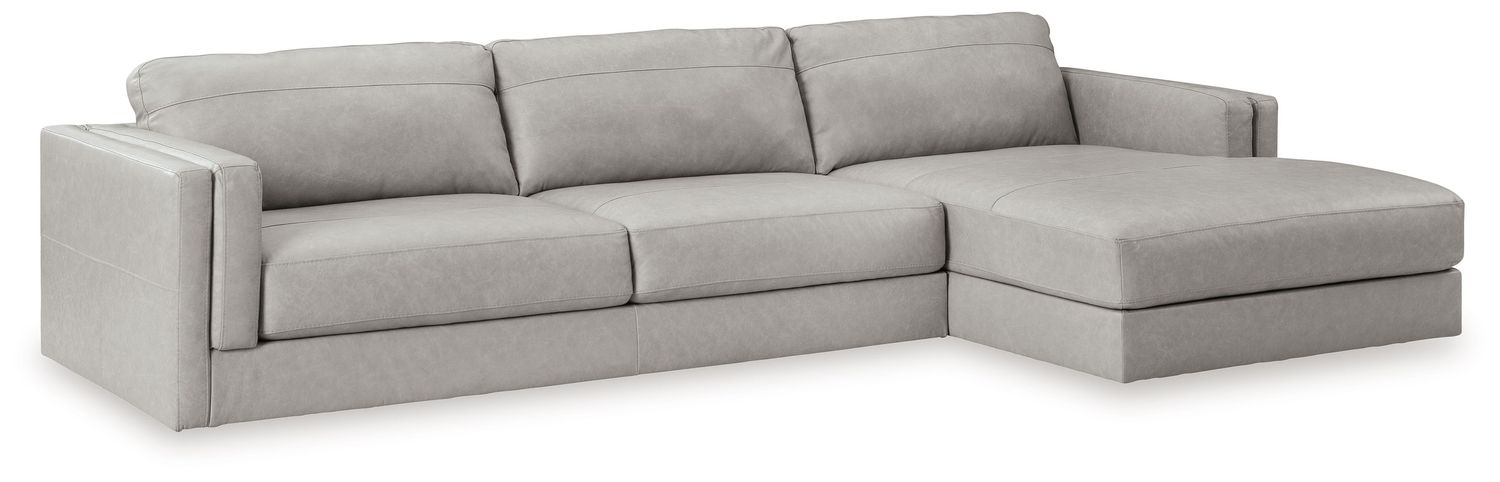 Amiata - Glacier - 2-Piece Sectional With Raf Corner Chaise