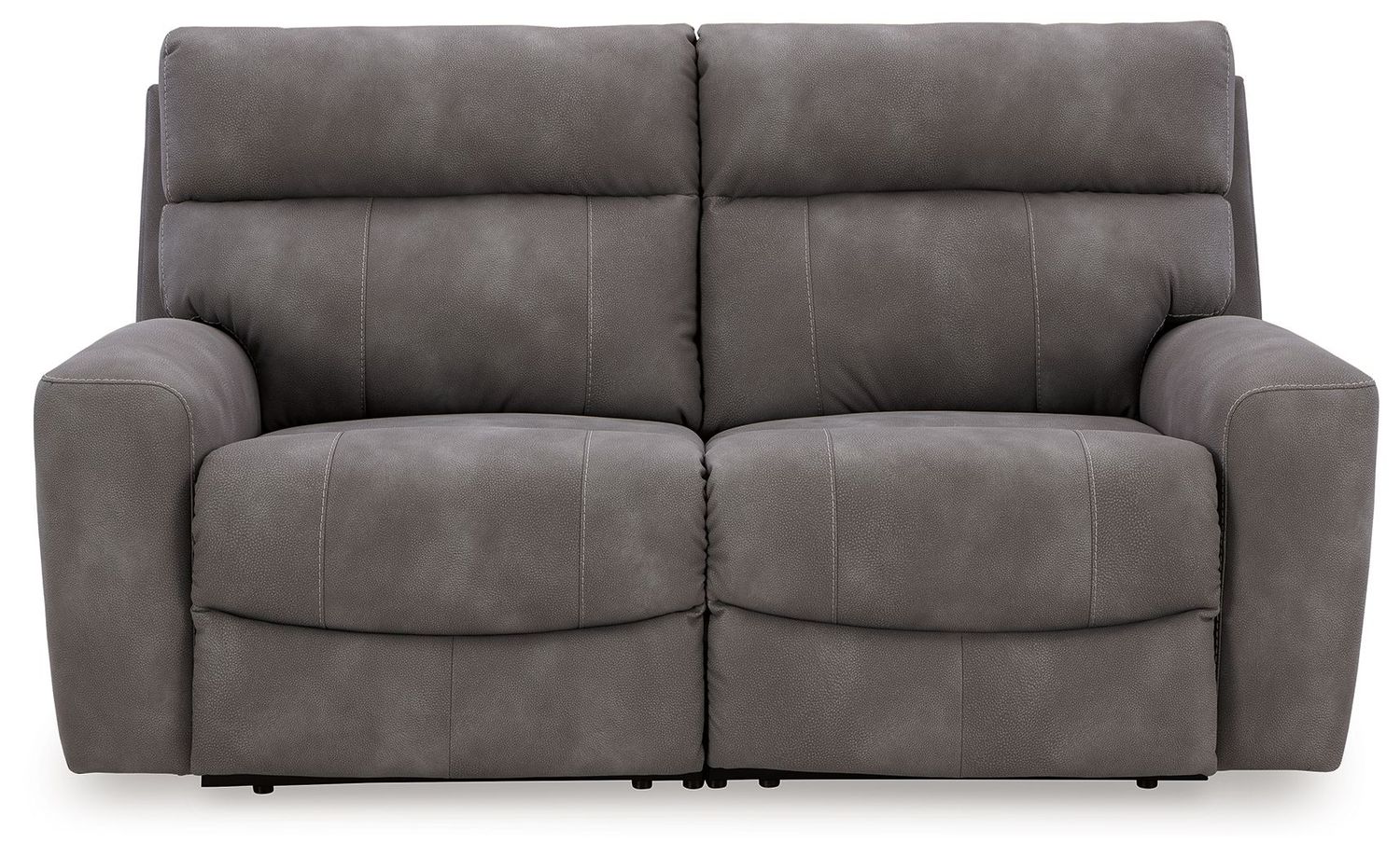 Next-gen Durapella - Slate - 2-Piece Power Reclining Sectional Loveseat