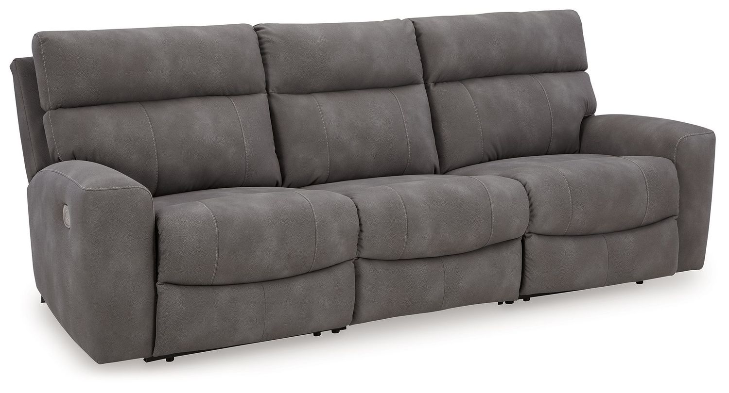 Next-gen Durapella - Slate - 3-Piece Power Reclining Sectional Sofa