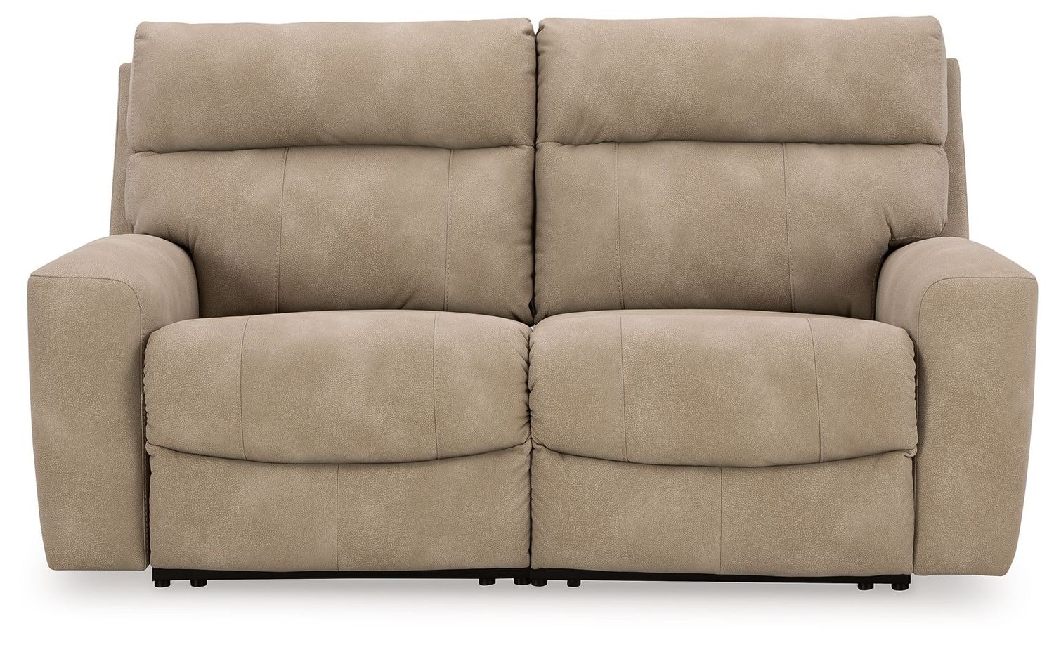 Next-gen Durapella - Sand - 2-Piece Power Reclining Sectional Loveseat