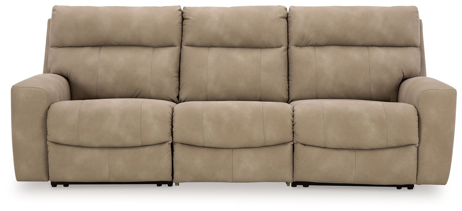 Next-gen Durapella - Sand - 3-Piece Power Reclining Sectional Sofa