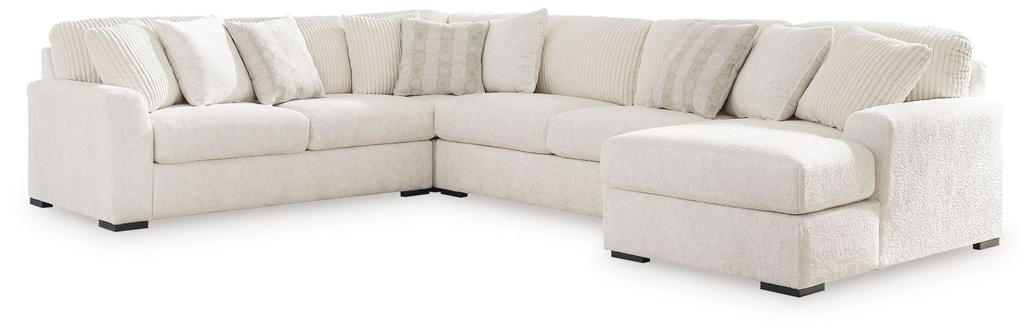 Chessington - Ivory - 4-Piece Sectional With Raf Corner Chaise