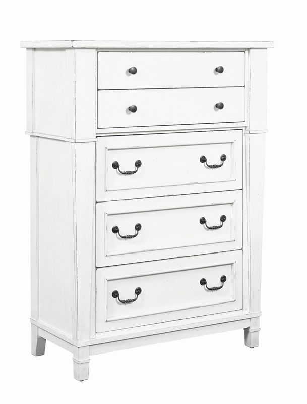 Stoney Creek - 5-Drawer Chest - Weathered White