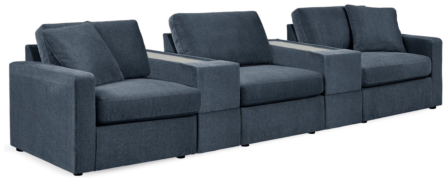 Modmax - Ink - 5-Piece Sectional With 2 Storage Consoles