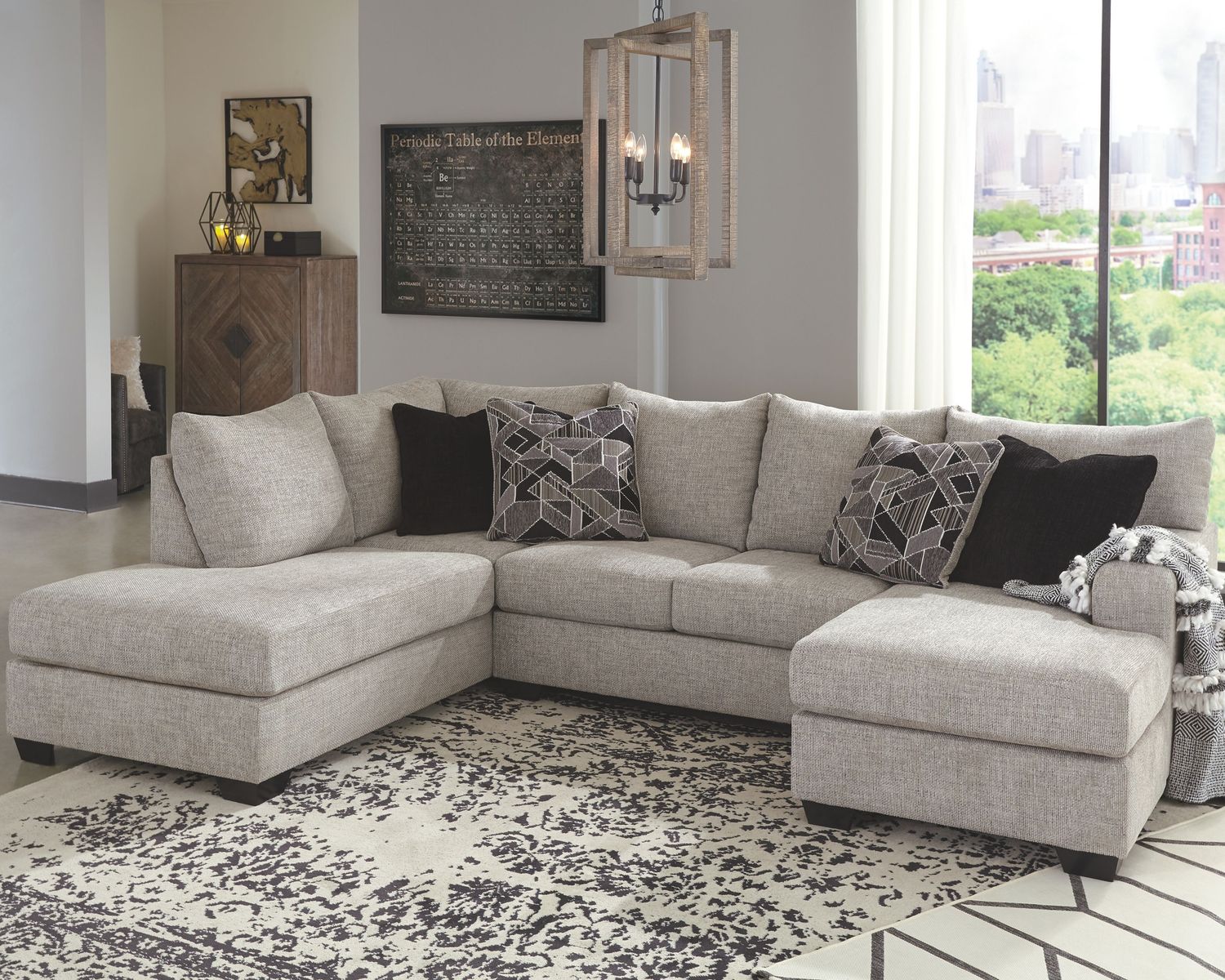 Megginson - Storm - Left Arm Facing Corner Chaise 2 Pc Sectional