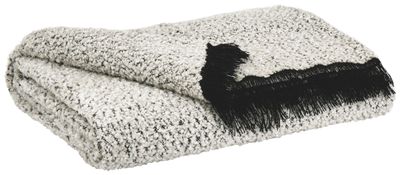 Leonita - Black / White - Throw