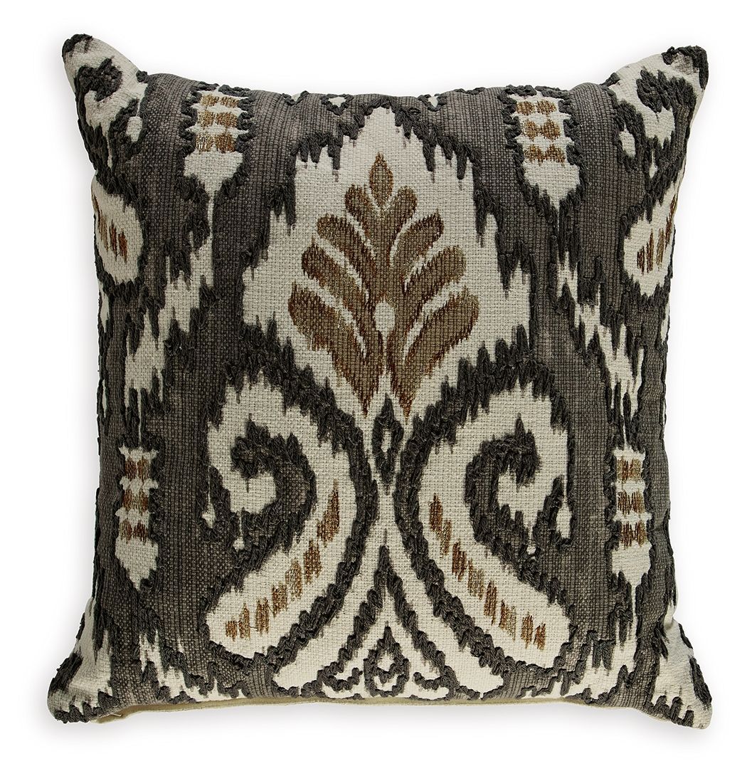 Kaidney - Ivory / Gray / Gold - Pillow (Set of 4)