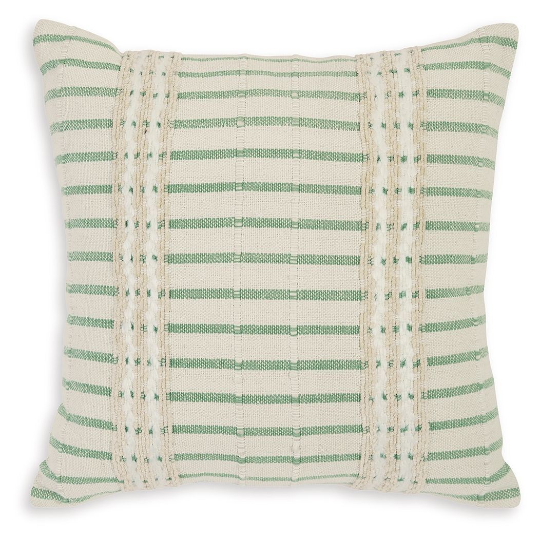 Rowton - White / Green - Pillow (Set of 4)