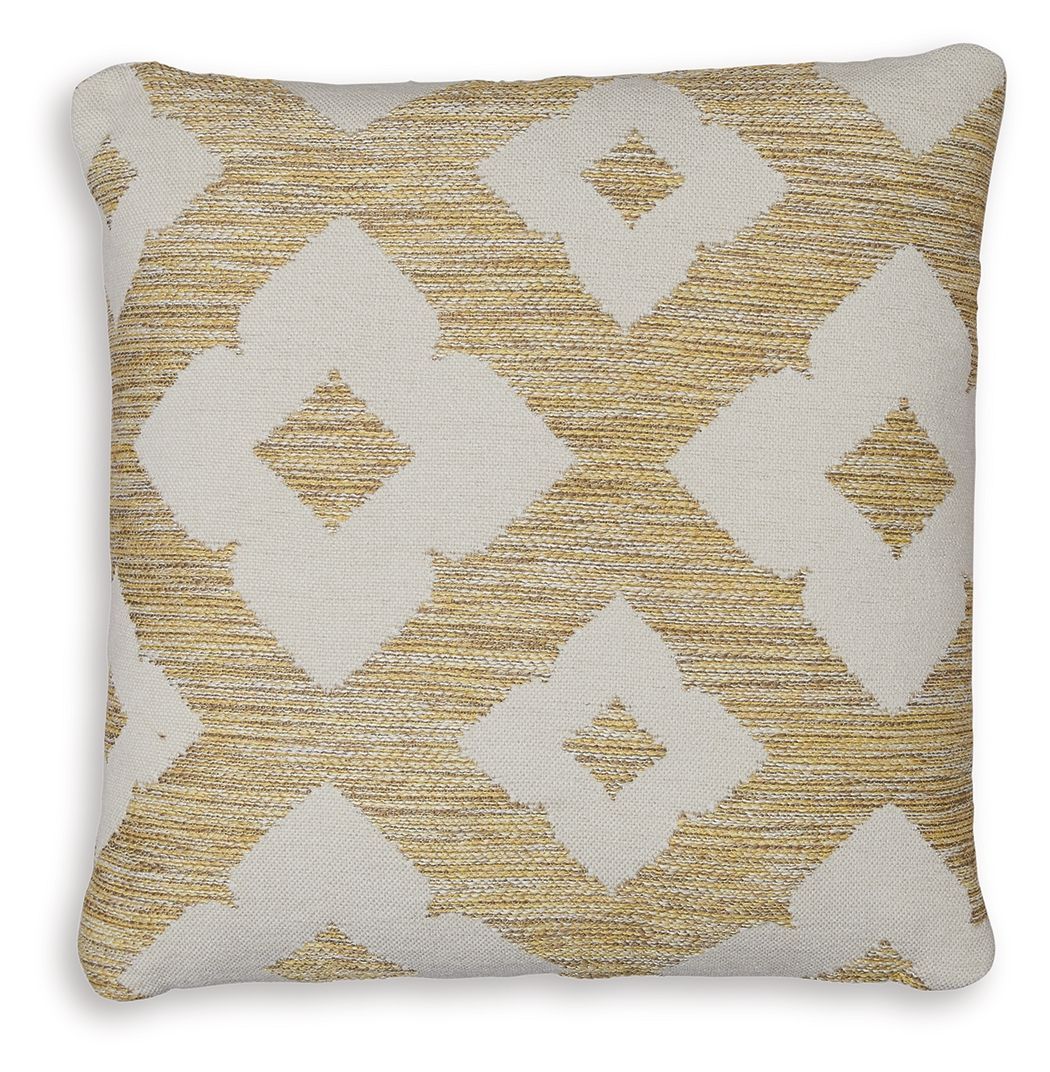 Brockner Next-gen Nuvella - Brown / Yellow - Pillow (Set of 4)