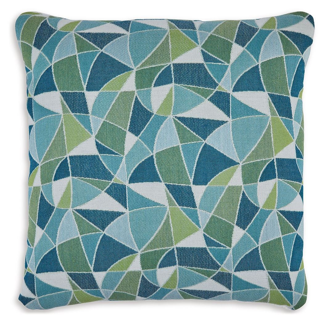 Seanow Next-gen Nuvella - Green / Turquoise / White - Pillow (Set of 4)