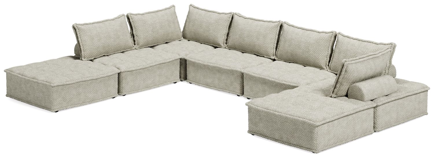Bales - Taupe - 7-Piece Modular Seating