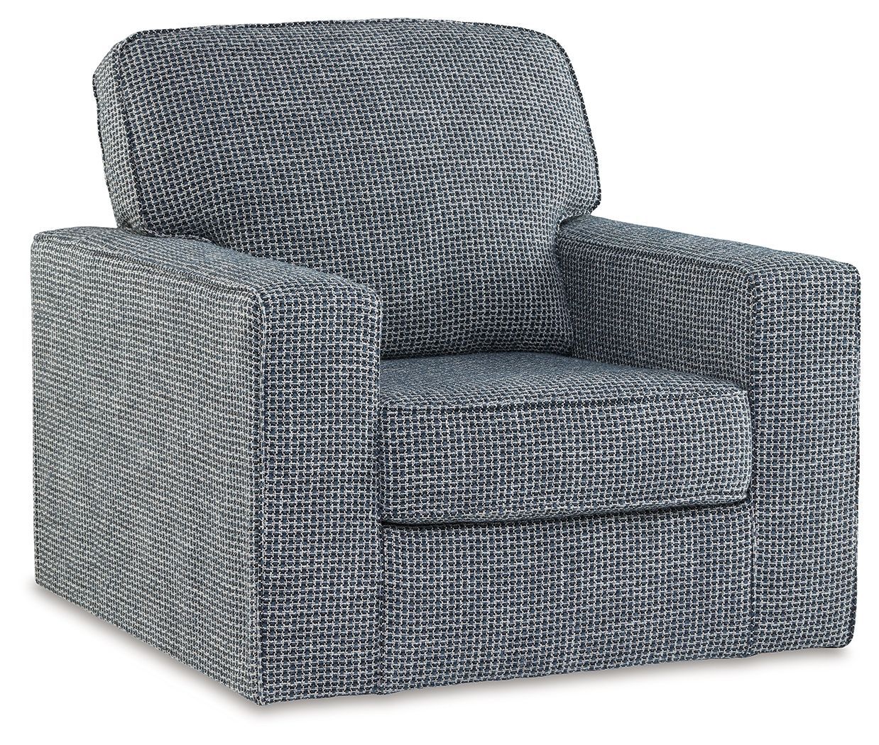 Olwenburg - Denim - Swivel Accent Chair