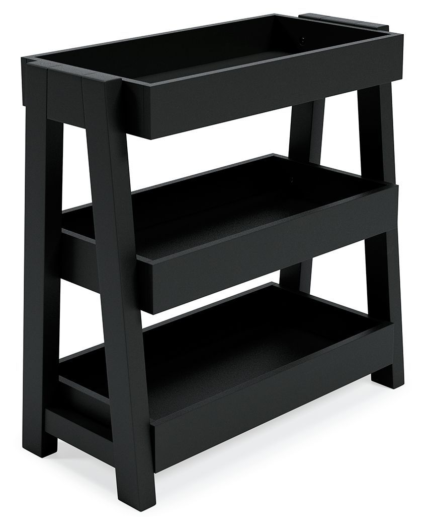 Blariden - Metallic Gray - Shelf Accent Table
