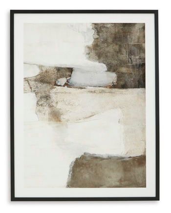 Aldricton - Brown / White - Wall Art