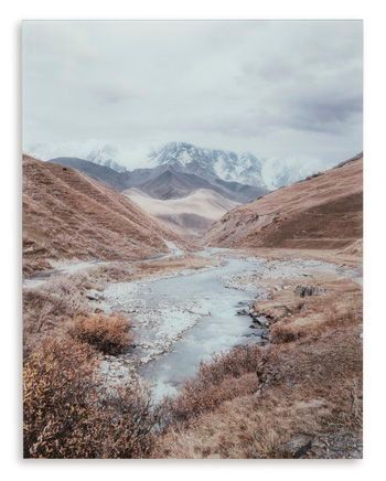 Darinby - Gray / Brown / White - Wall Art