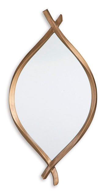 Bartner - Antique Gold Finish - Accent Mirror
