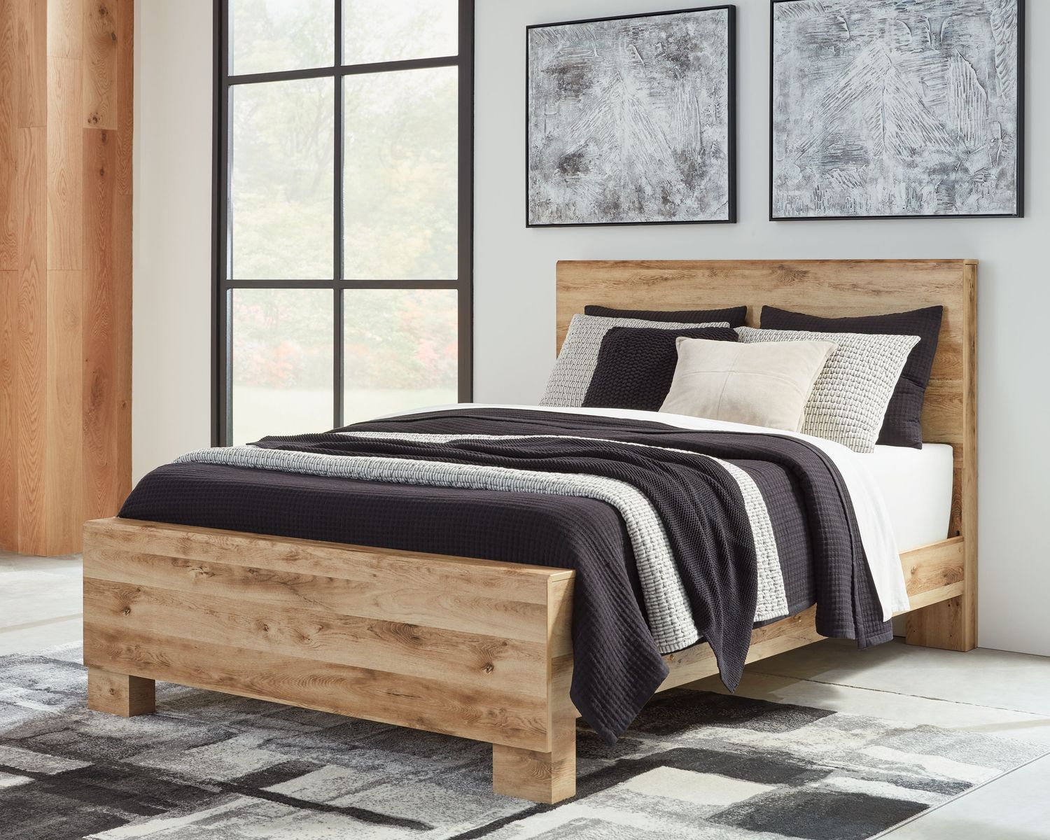 Hyanna - Tan - Queen Panel Bed