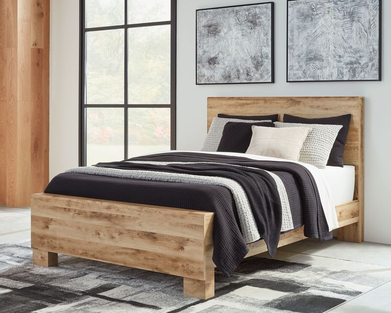 Hyanna - Tan - Queen Panel Bed