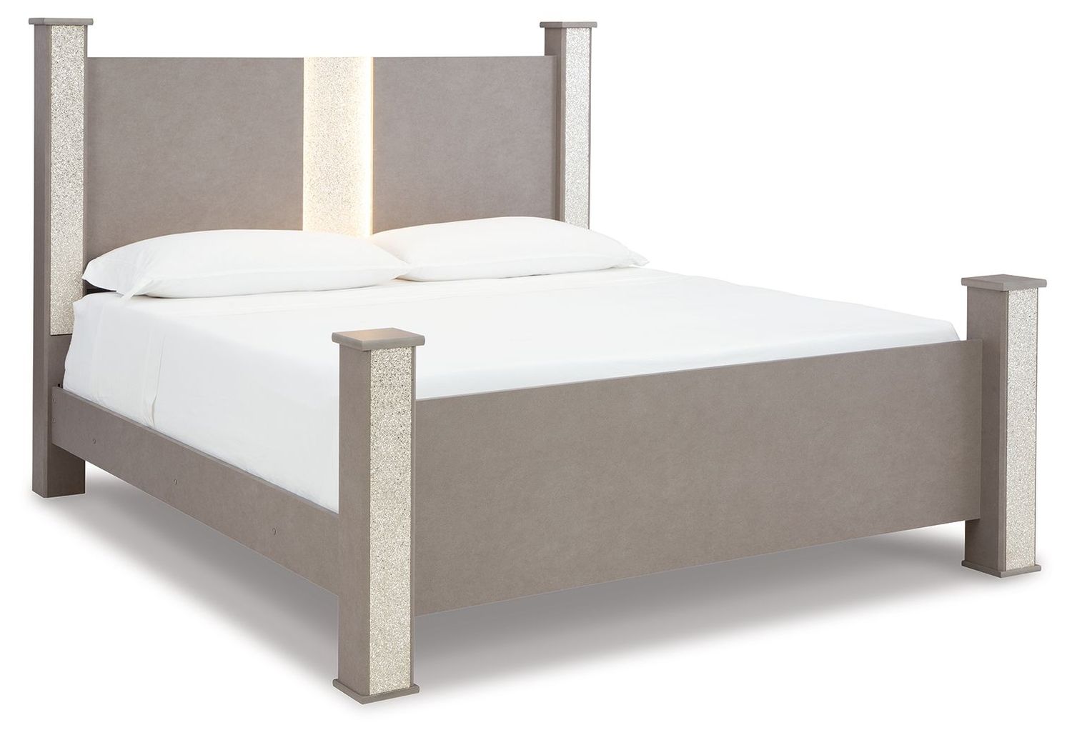 Surancha - Gray - King Poster Bed