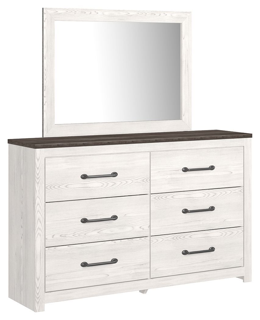 Gerridan - White / Gray - Dresser, Mirror