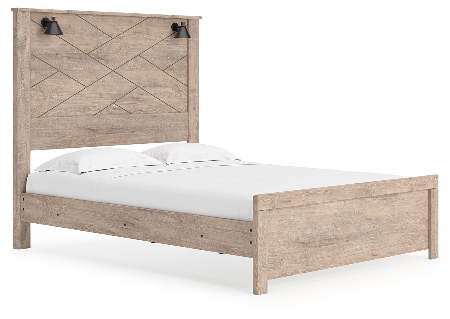 Senniberg - Light Brown - Queen Panel Headboard