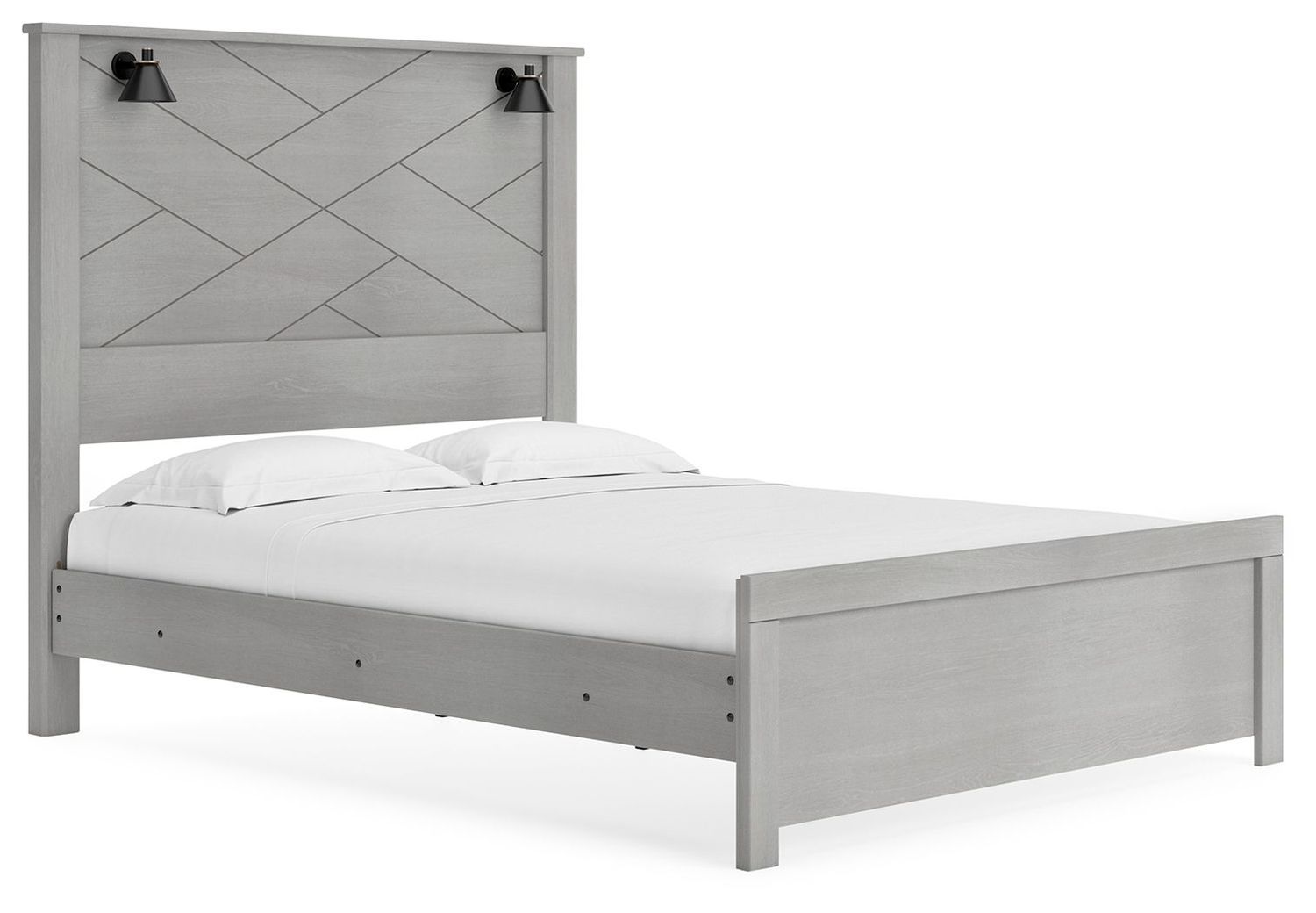 Cottonburg - Light Gray - Queen Panel Footboard