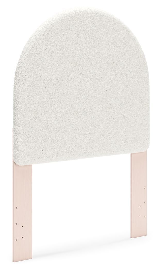 Wistenpine - Blush - Twin Upholstered Panel Headboard