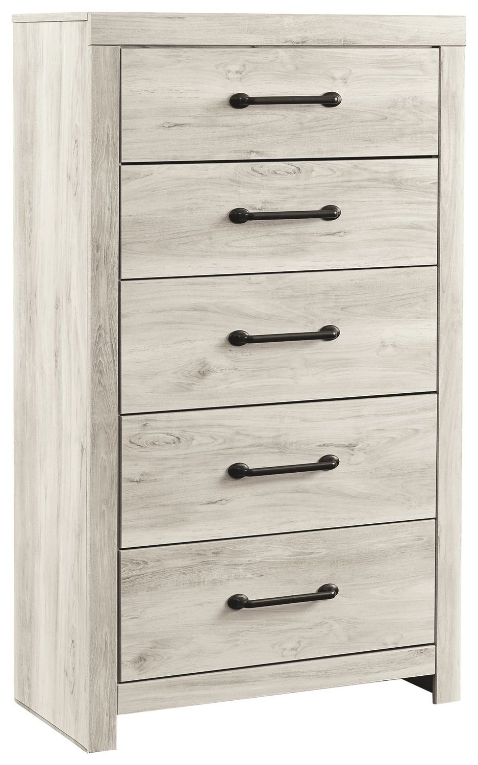 Cambeck - Whitewash - Five Drawer Chest