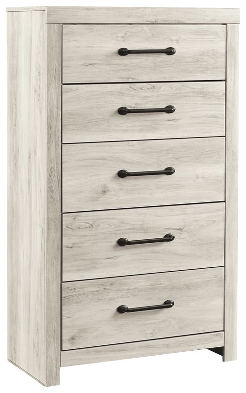 Cambeck - Whitewash - Five Drawer Chest