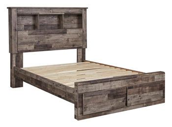 Derekson - Multi Gray - Full Storage Footboard