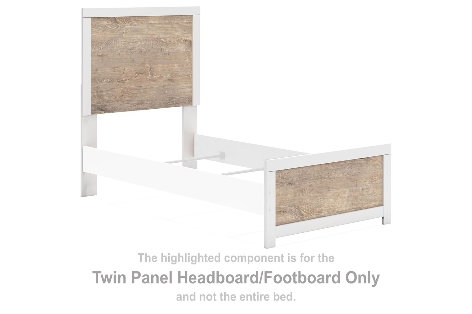 Charbitt - Two-tone - Twin Panel Headboard/ Footboard